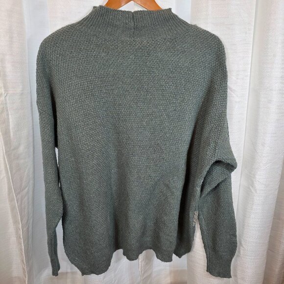Staccato Woman's Knit Sweater Roomy Fit Mock Neck Size Large - Picture 2 of 6